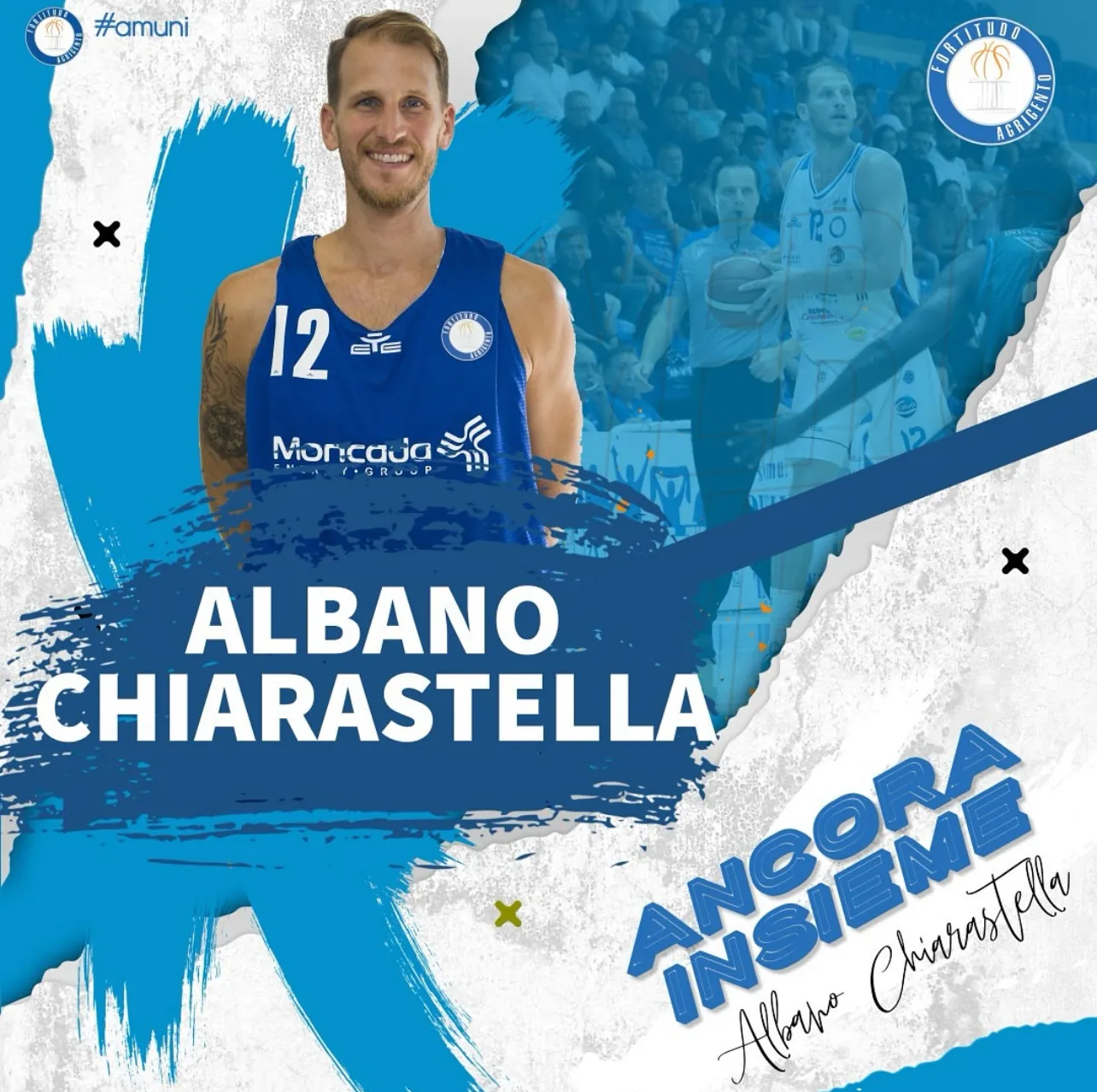 ALBANO CHIARASTELLA CONFERMATO: IL CAPITANO RESTA ALLA FORTITUDO MONCADA AGRIGENTO
