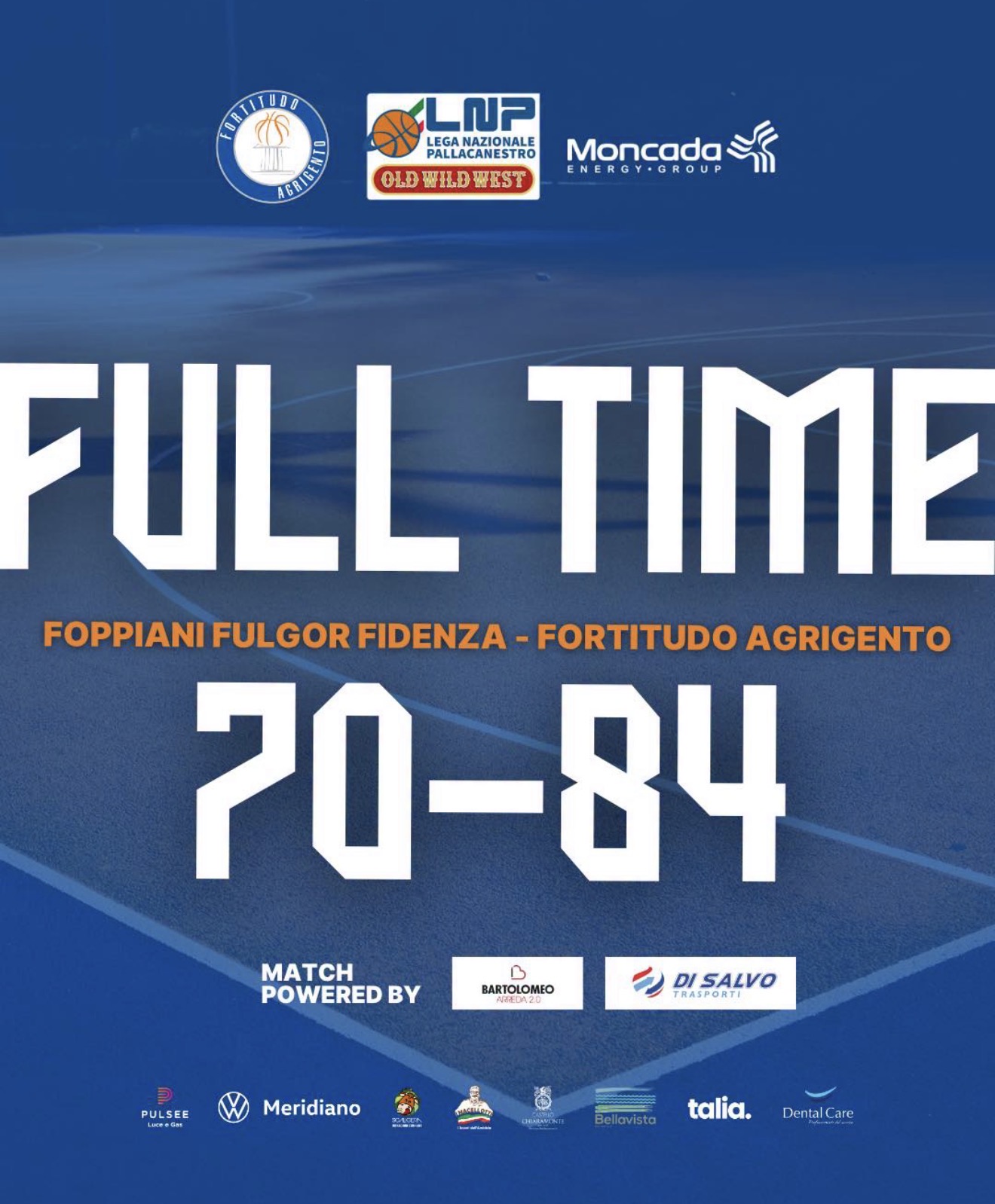 FORTITUDO AGRIGENTO ESPUGNA FIDENZA 70–84: DOUVIER NE SEGNA 33